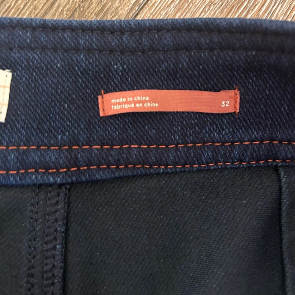 Anthropologie Pilcro High-Waisted Dark Denim Cropped Pants, Utility Boho Chic - Picture 7 of 10